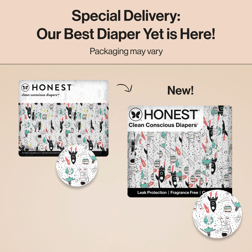 Honest Clean Conscious Diaper®, Space Traveling, Size 4