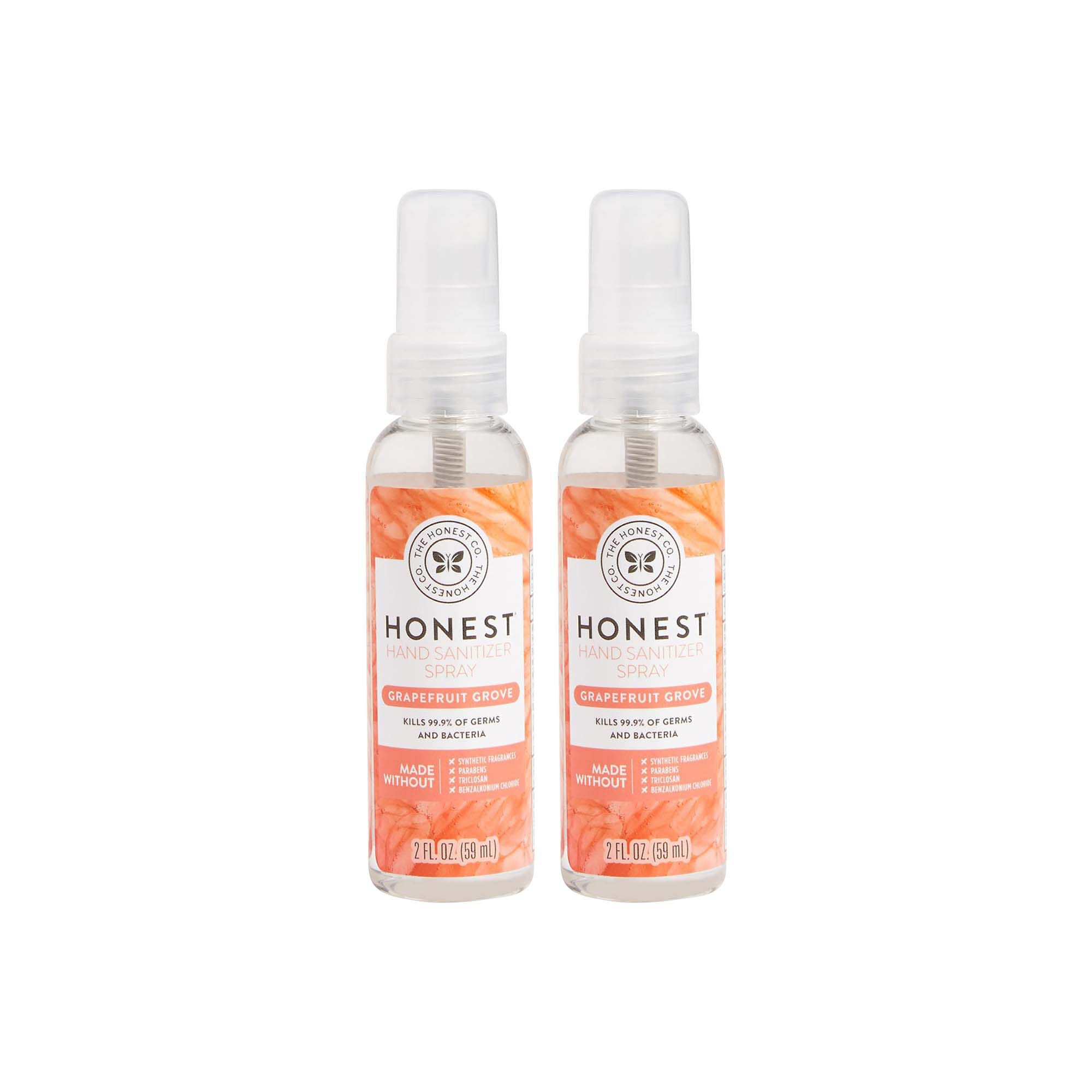 Hand Sanitizer Spray, Grapefruit Grove, 2Pack Honest