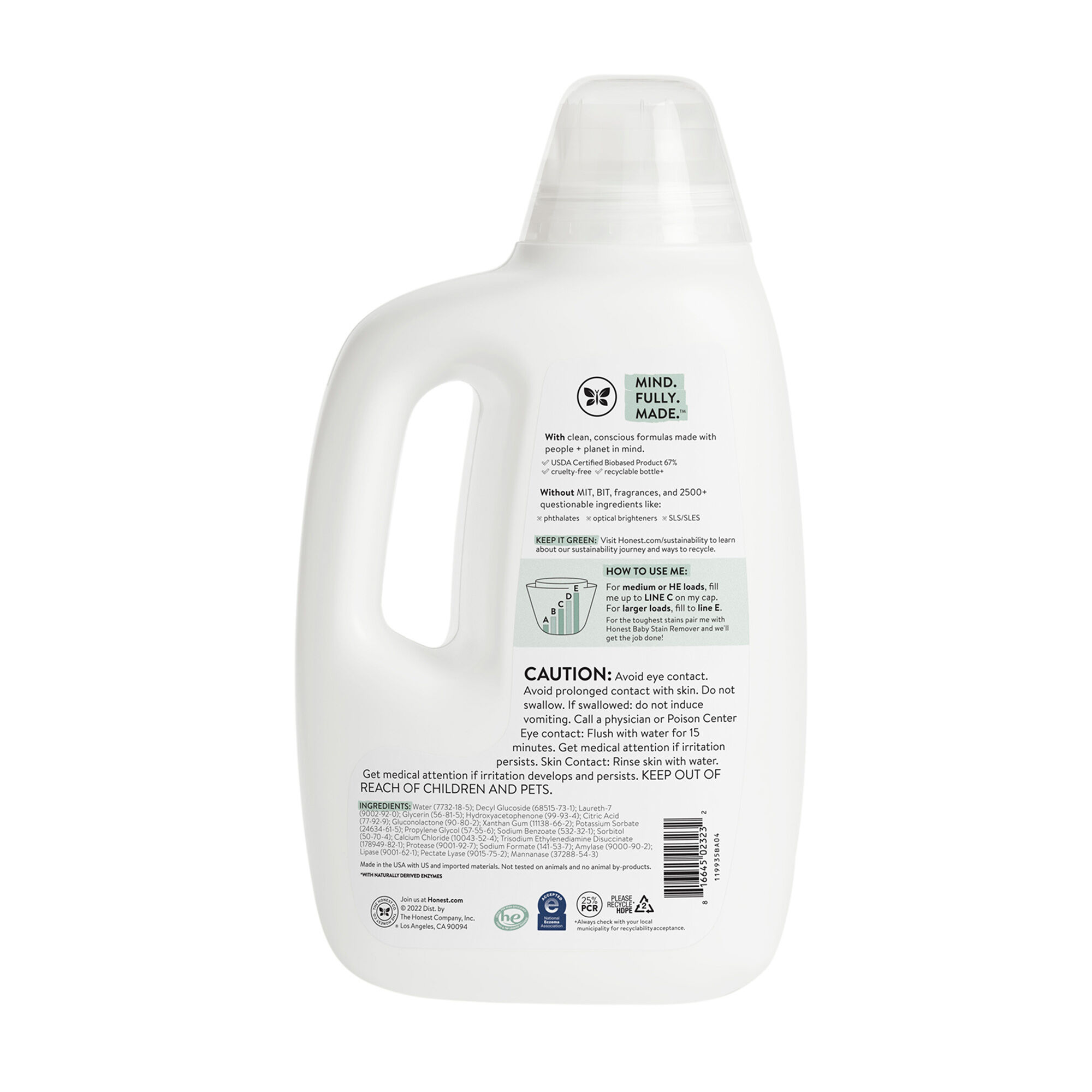 Hypoallergenic Baby Laundry Detergent, 70 fl oz