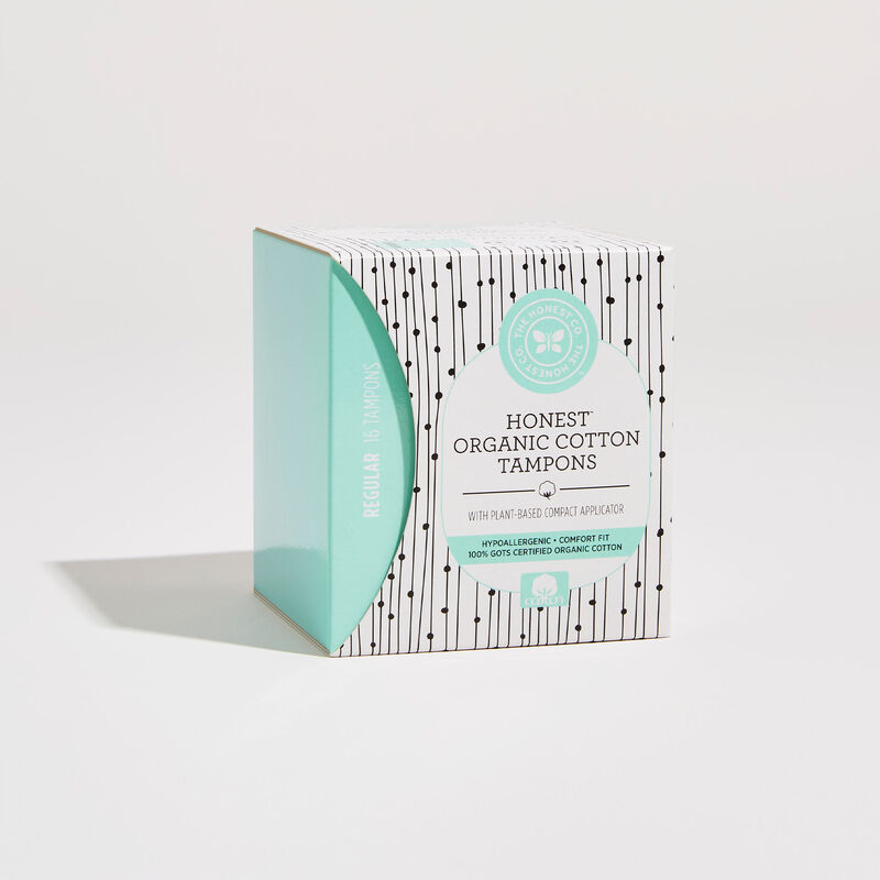 Tampons with Applicator, Front of Box