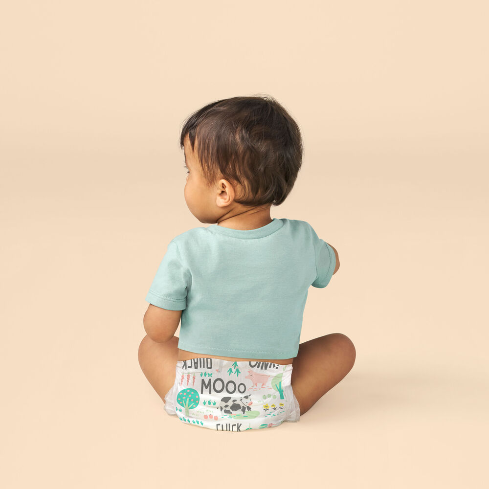 Honest Clean Conscious Diaper Box, Barnyard Babies + Turtle Time, Size 2