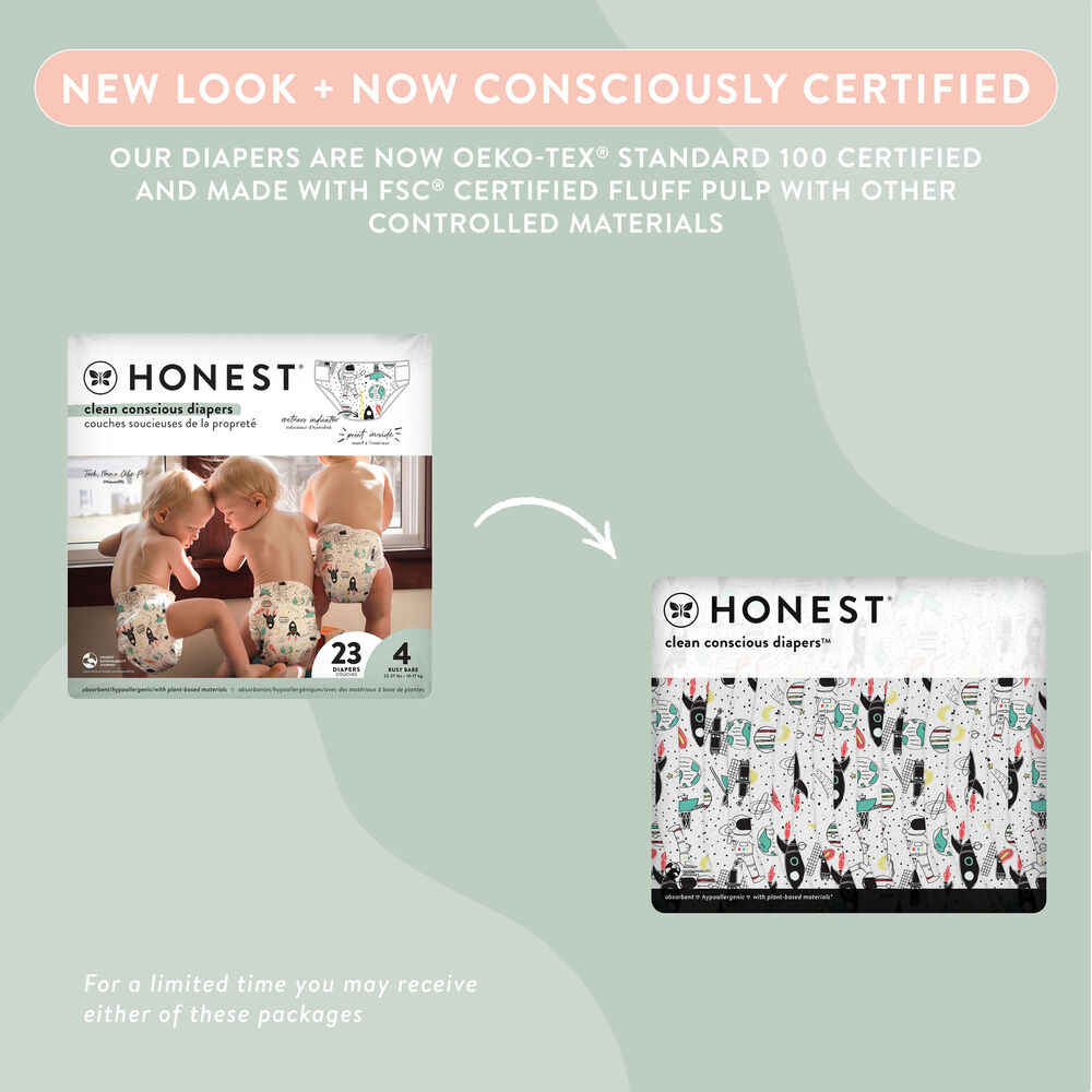 Clean Conscious Diaper, Space Traveling, Size 3