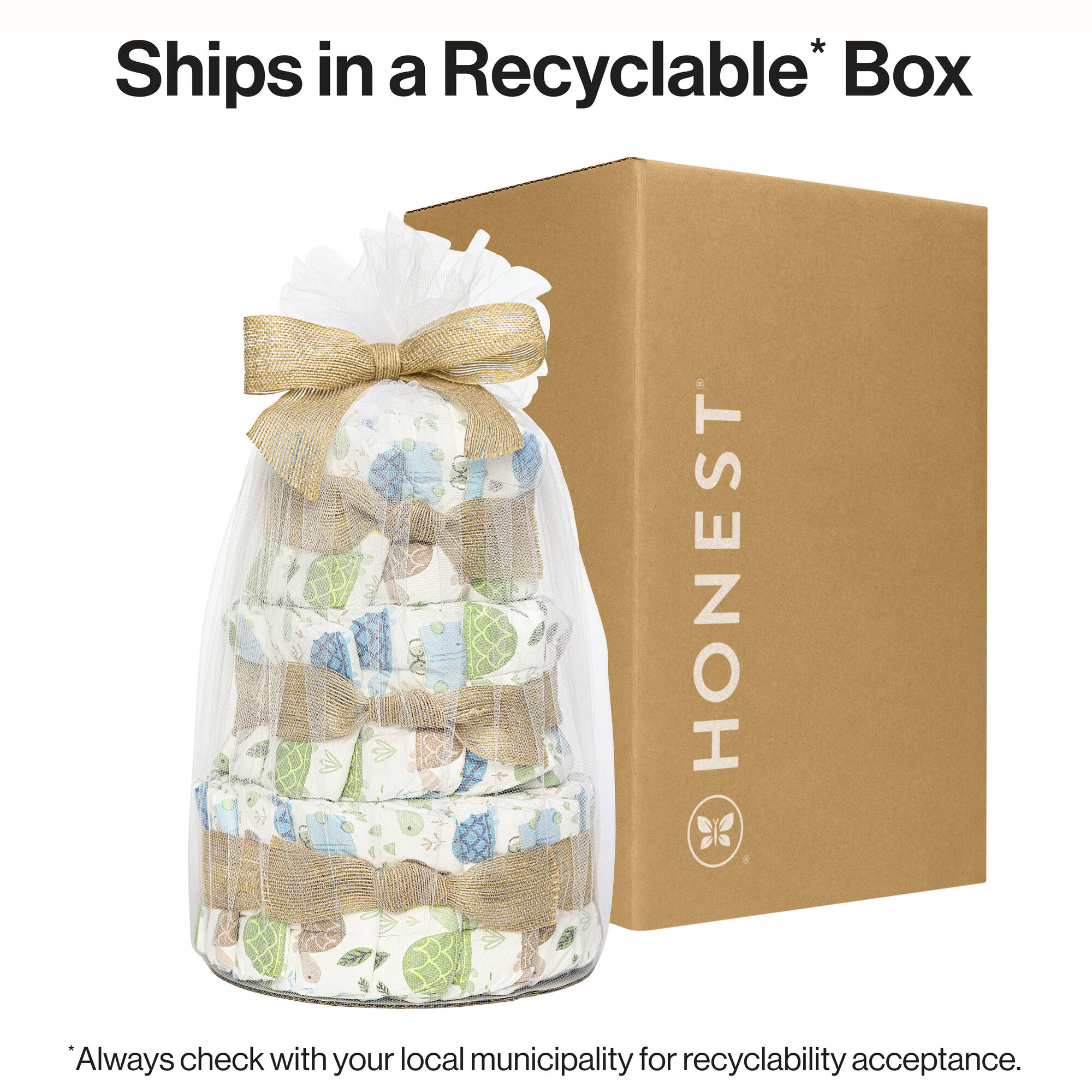 Diaper Cakes for Baby Boys Girls Honest