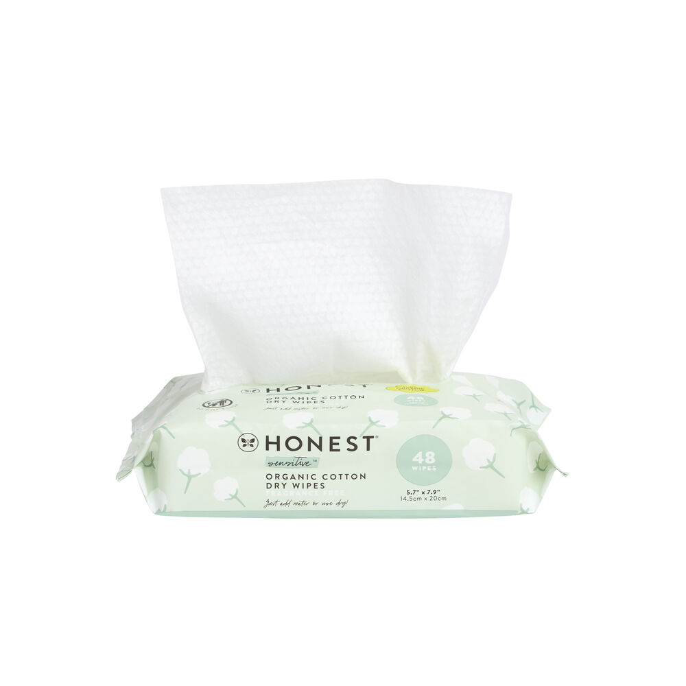 Honest Dry Wipes, 48 Count