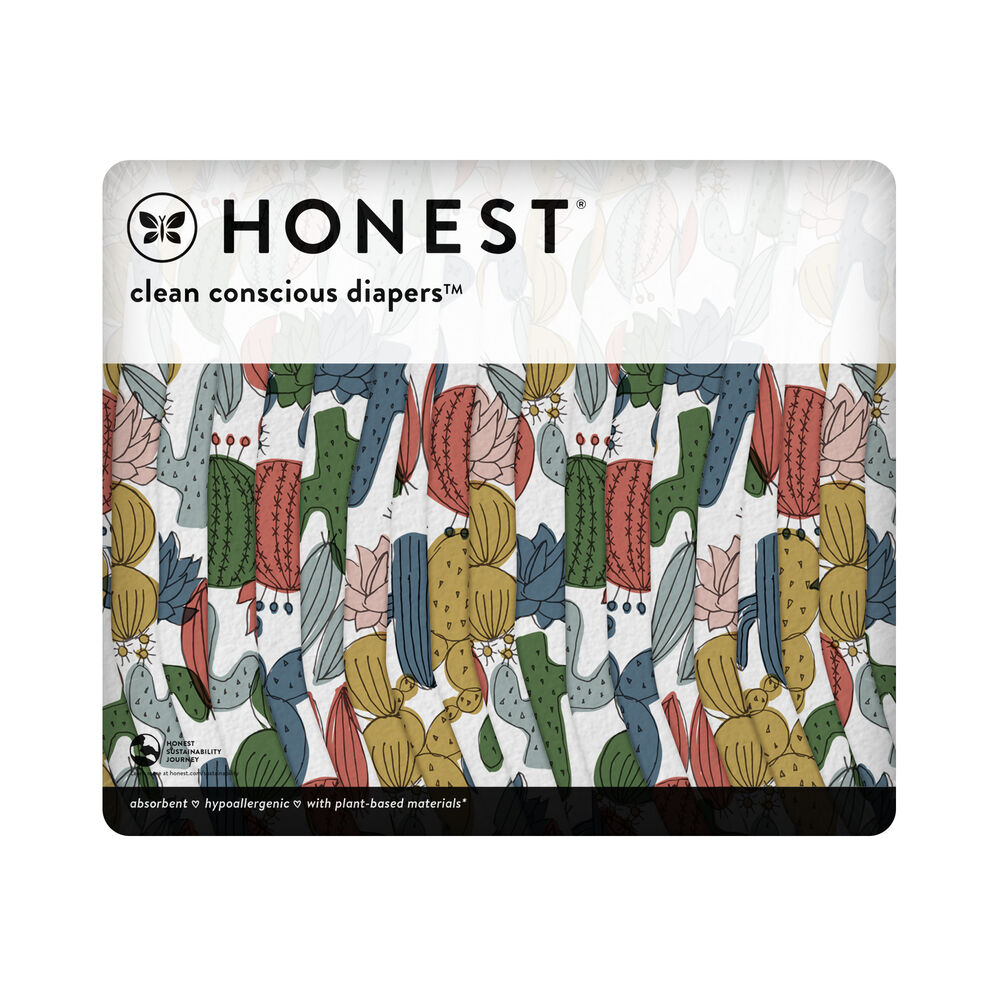 Honest Wetness Indicator Diapers - Plant-Based & Fragrance-Free