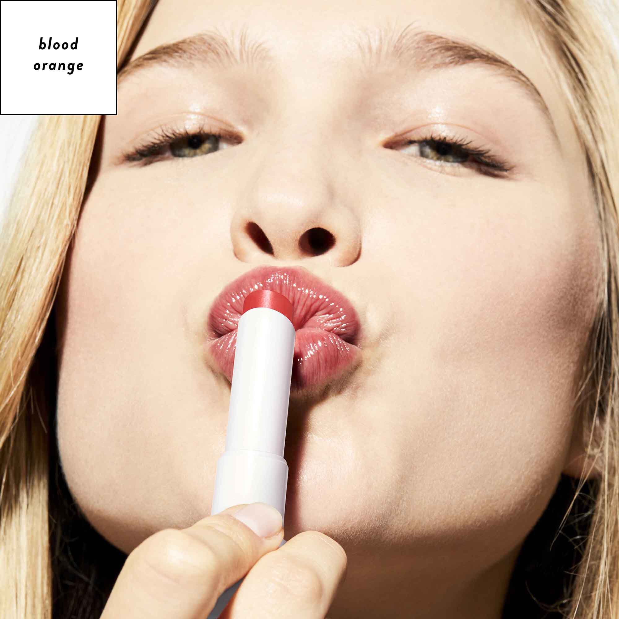 Natural Vegan Tinted Lip Balm in Blood Orange | Honest