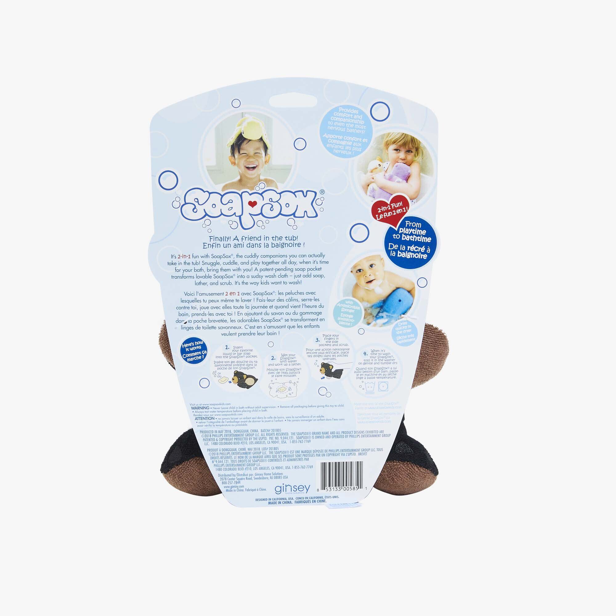 Bailey the Bear SoapSox Bath Sponge