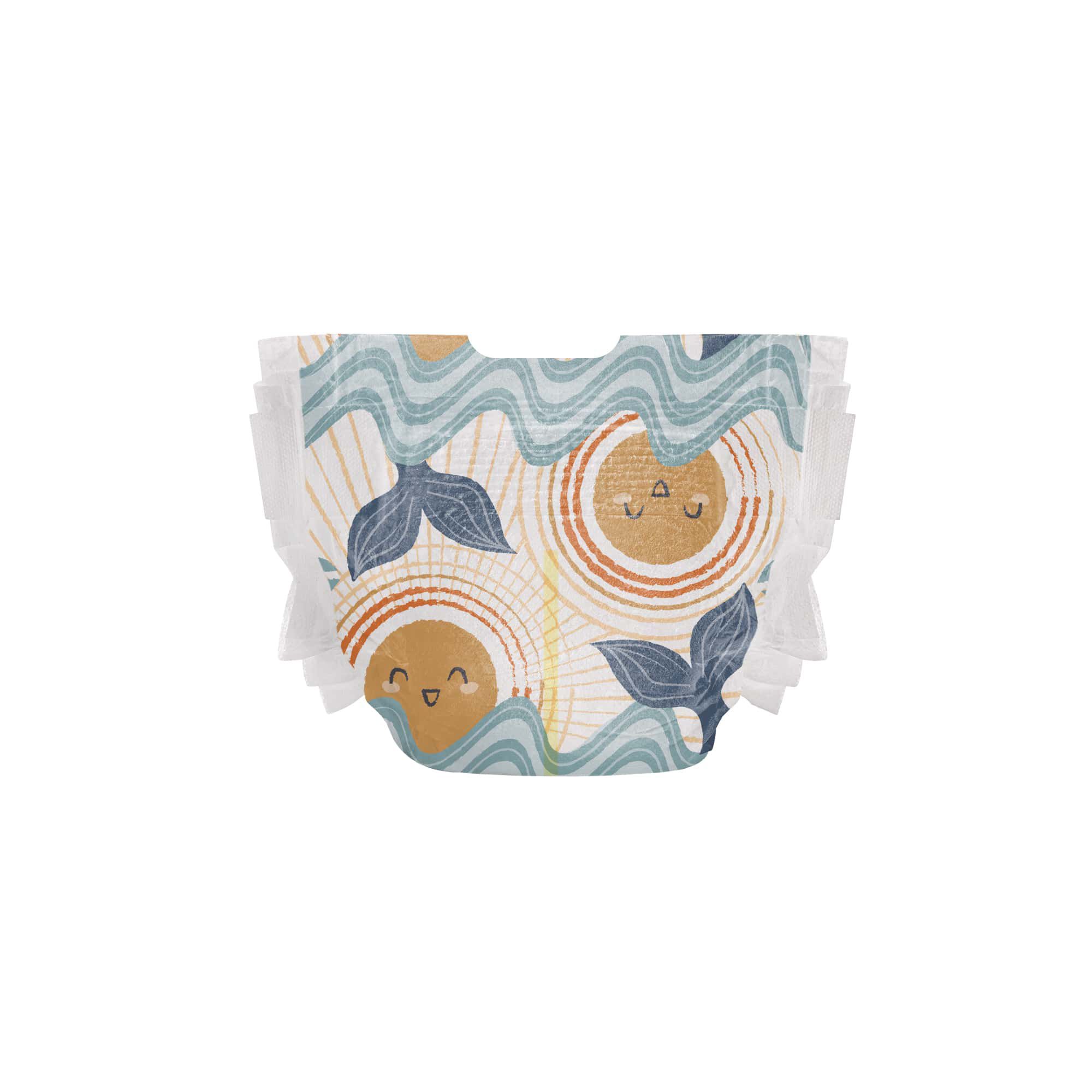 Clean Conscious Diaper, Seas The Day, Size 1