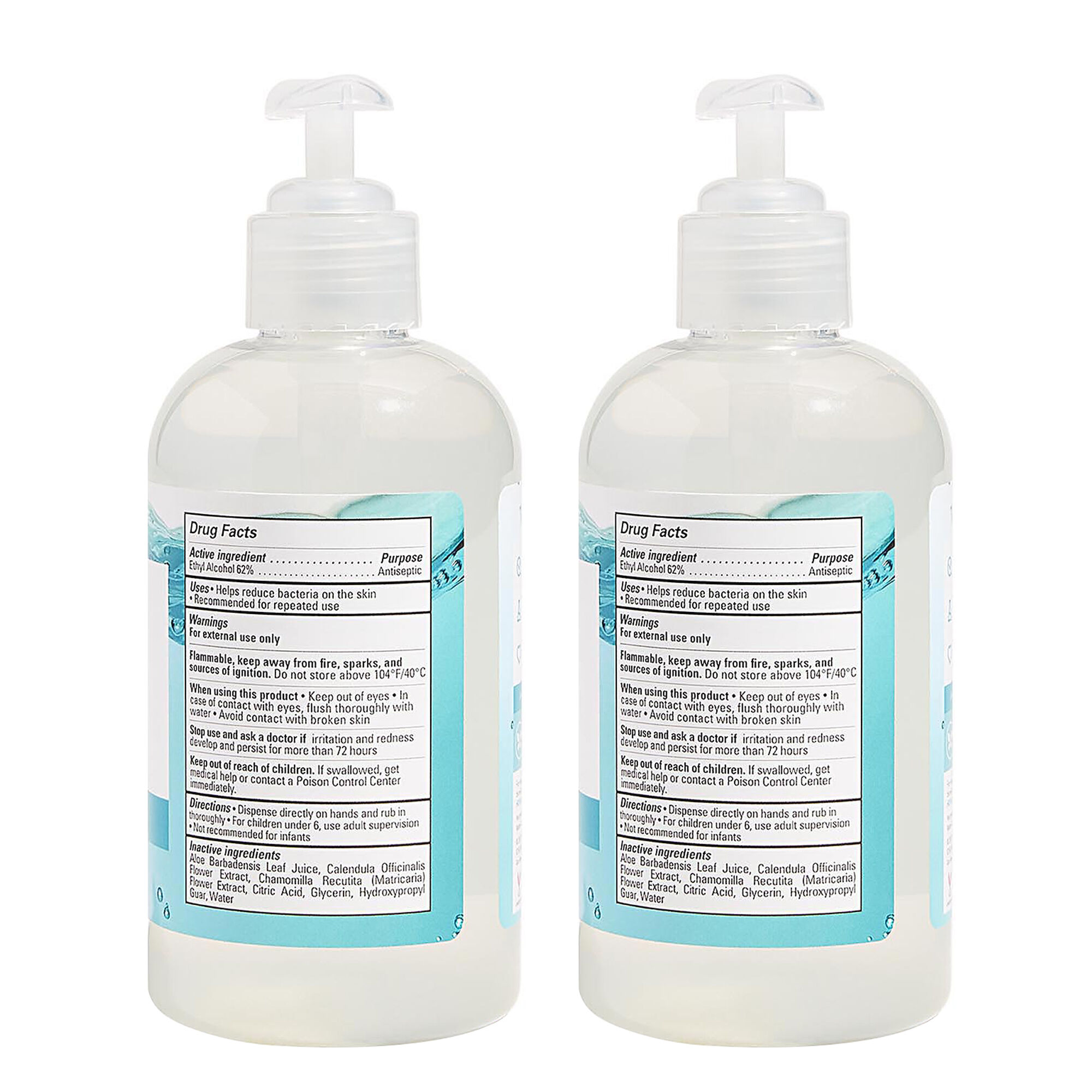 Hand Sanitizer Gel, Free + Clear, 2-Pack