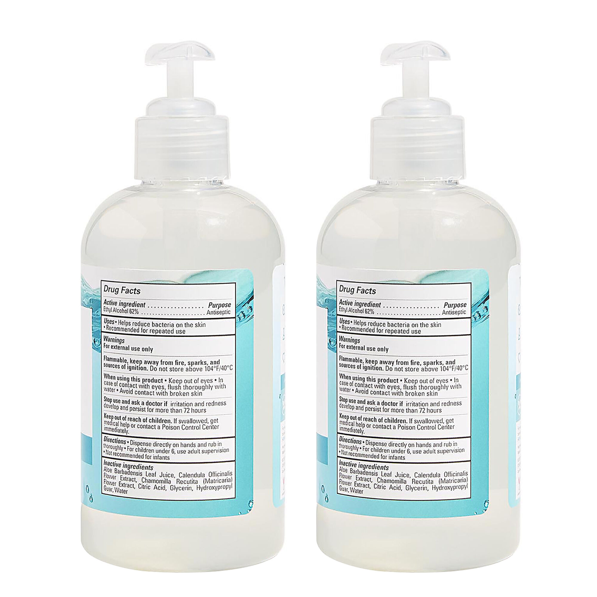 Hand Sanitizer Gel, Free + Clear, 2-Pack
