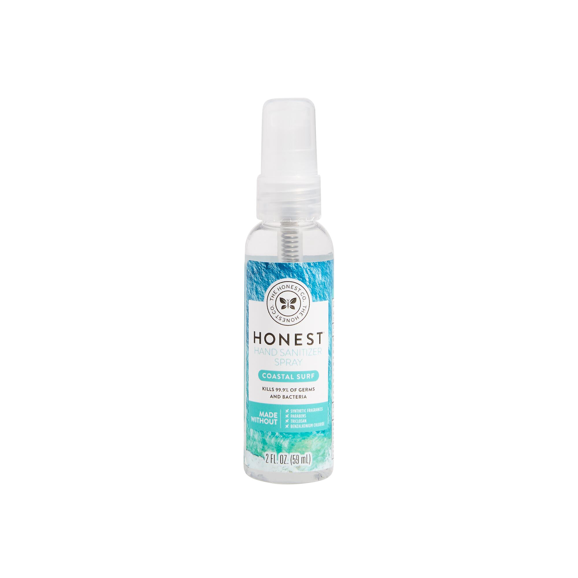 front of hand sanitizer