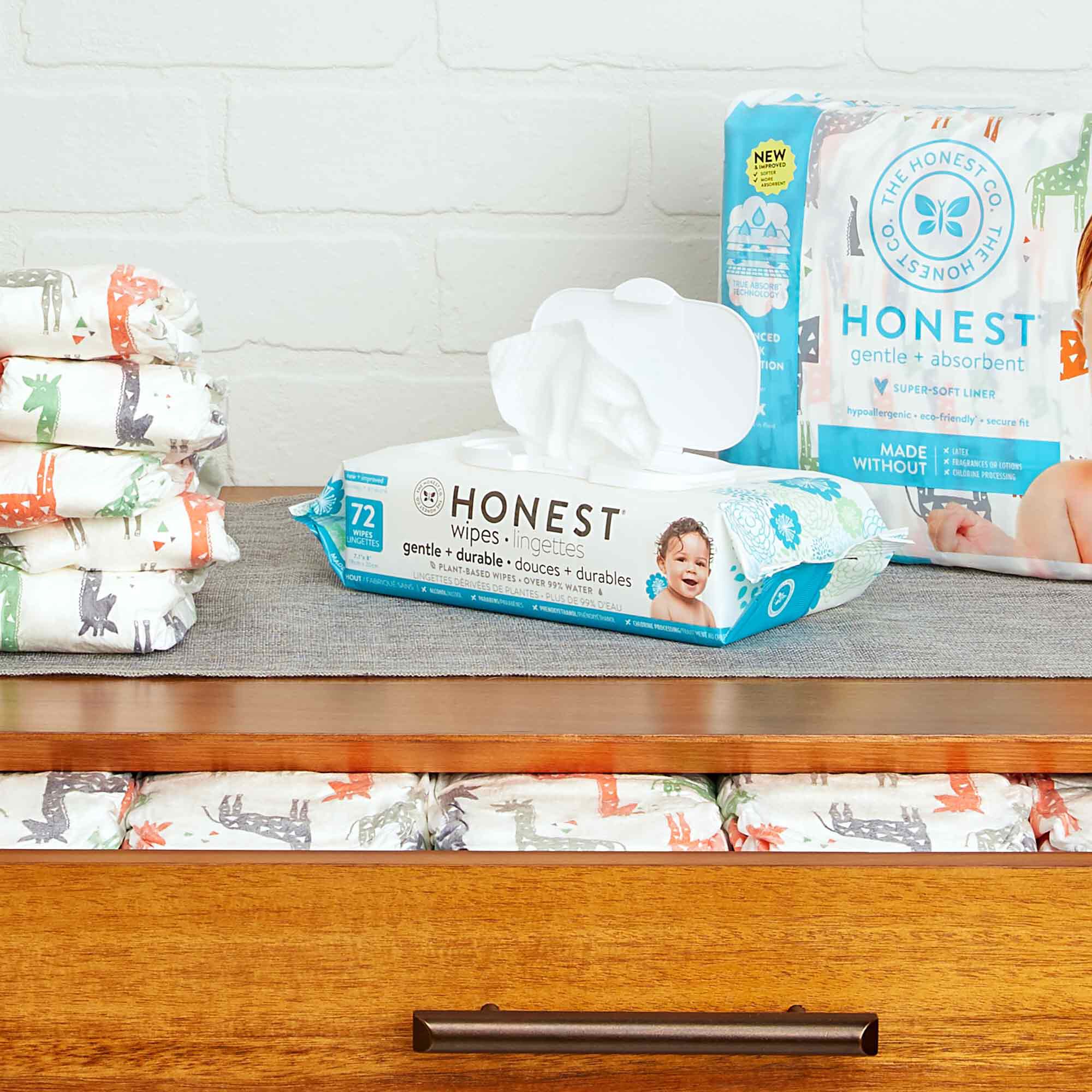 Baby Wipes Organic, Unscented & EcoFriendly Honest