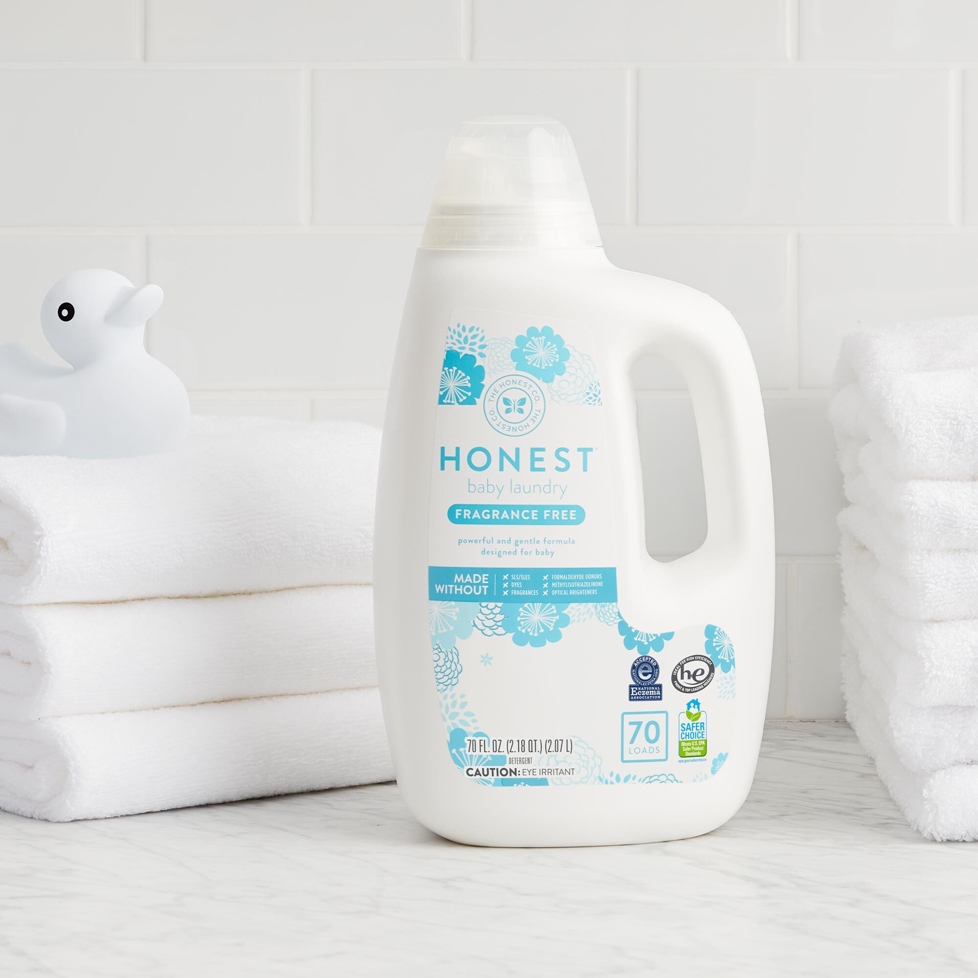 baby laundry detergent in home setting