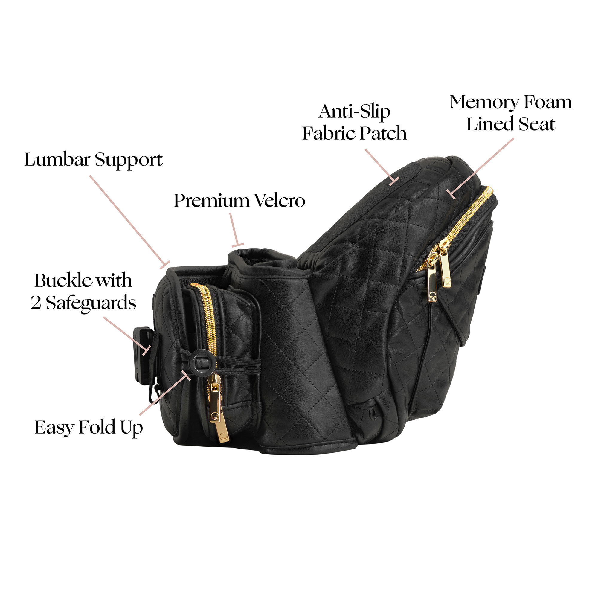 Tushbaby Vegan Leather Hip Seat Carrier