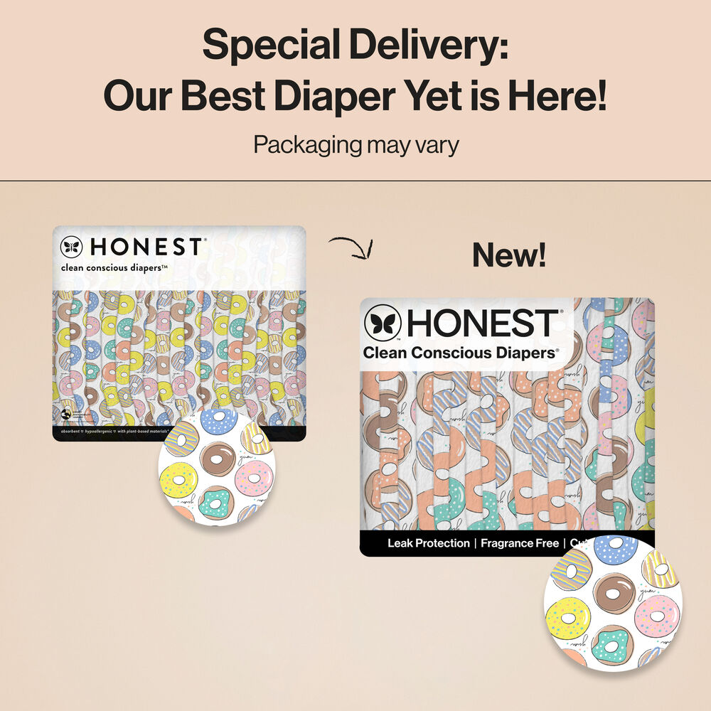 Honest Clean Conscious Diaper®, Donut Grow Up, Size 3
