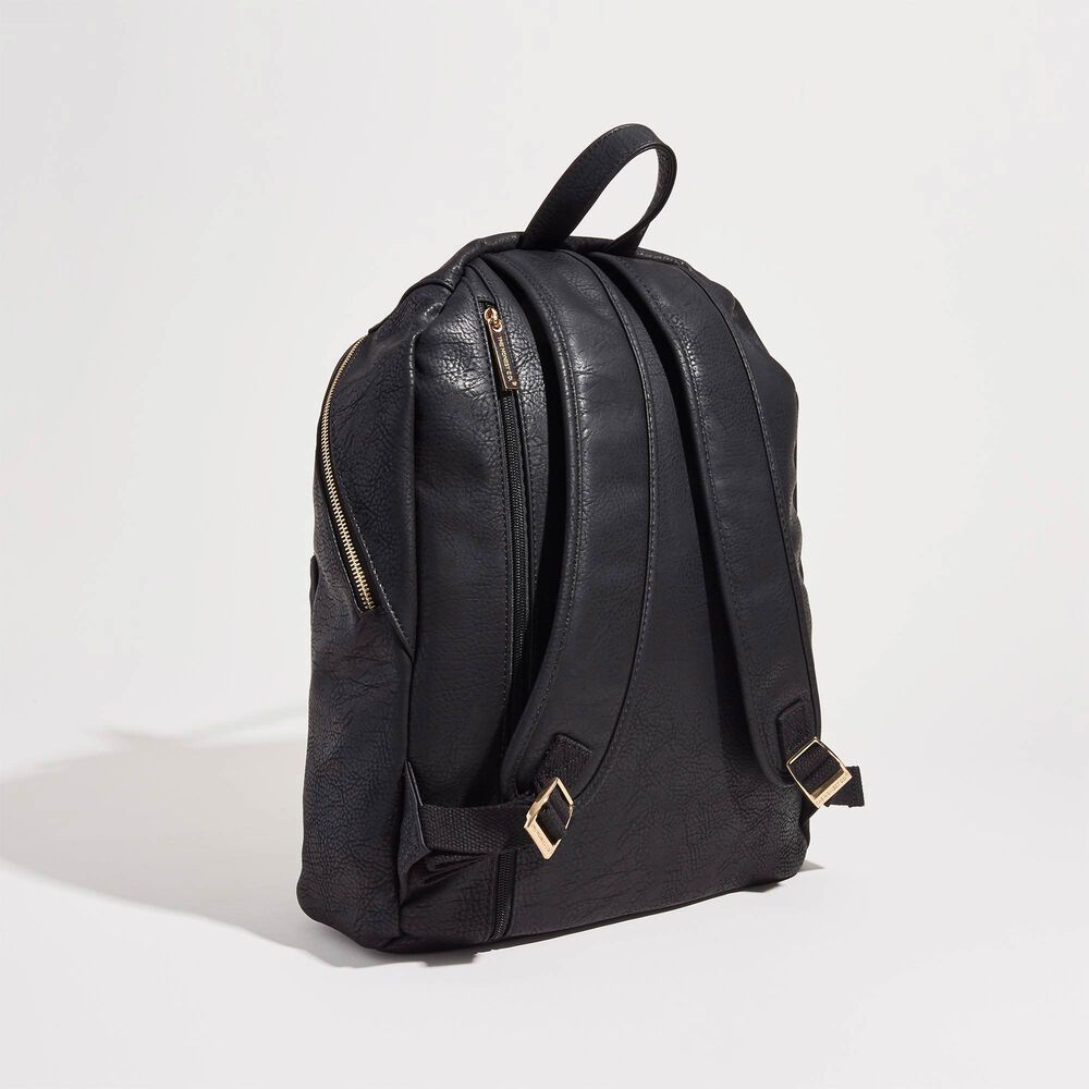 Backpack HULO | Black leather