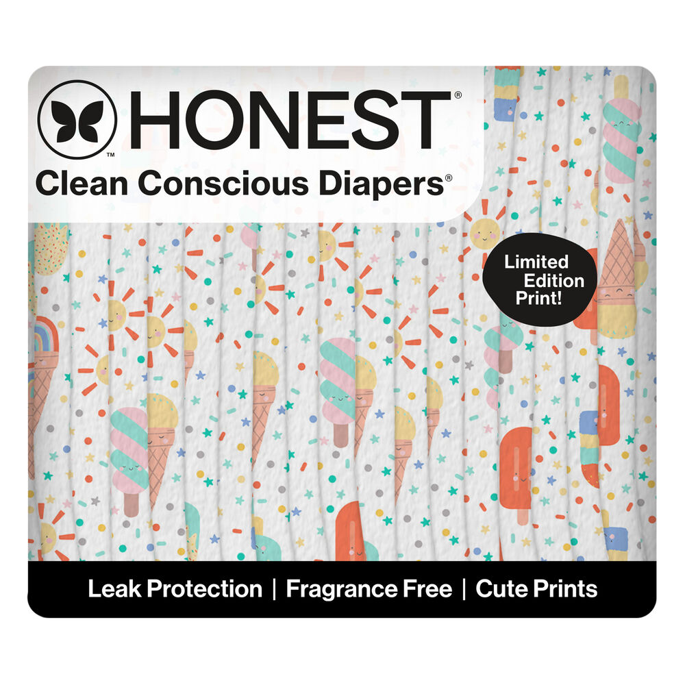 Honest Clean Conscious Diaper®, Chilly Cheeks, Size 6