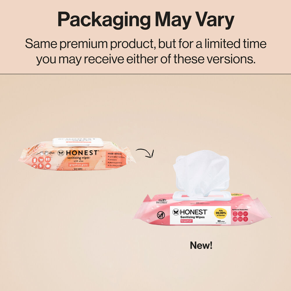 Sanitizing Alcohol Wipes, 50 Count, Grapefruit Grove