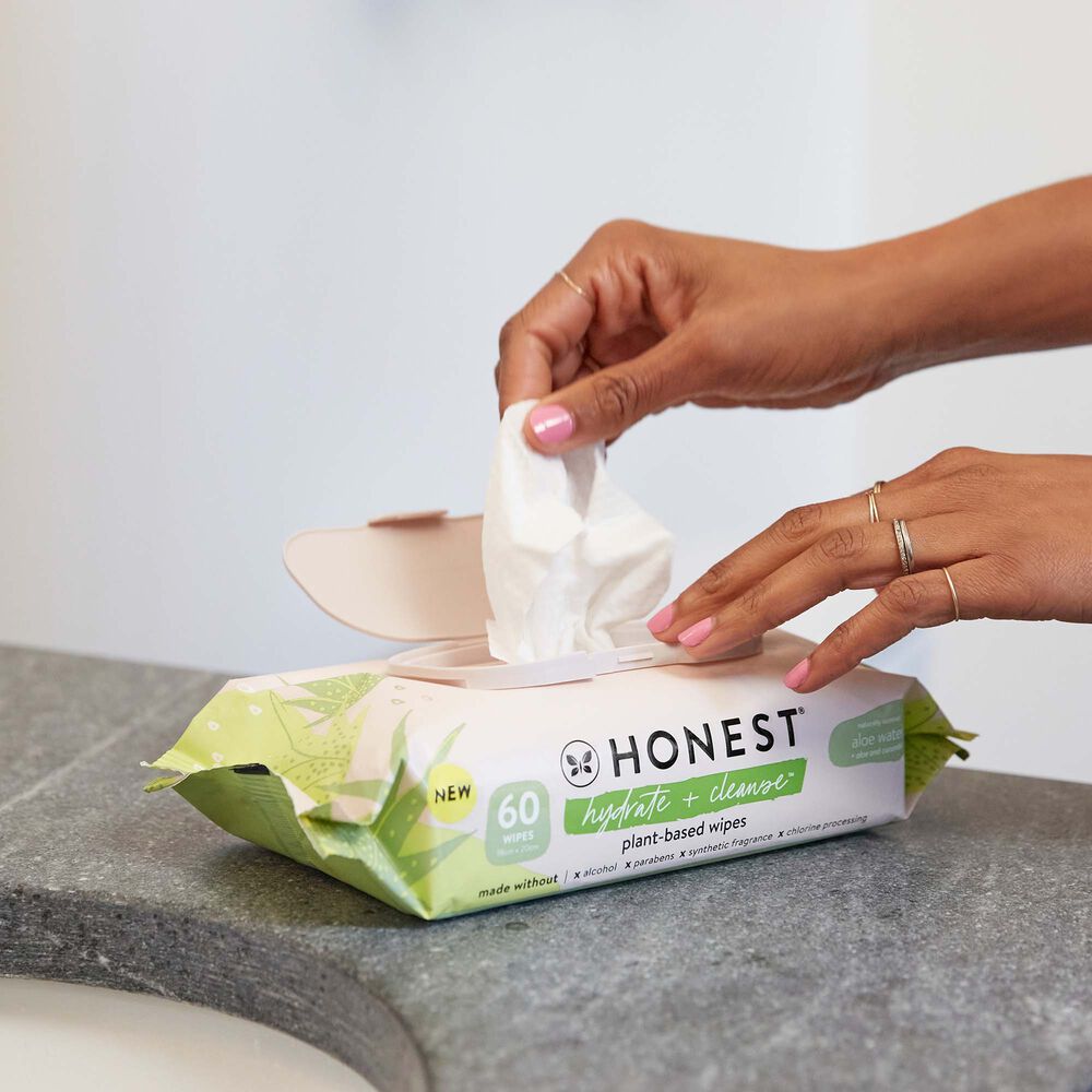 Wipes, Hydrate + Cleanse, 60 Count