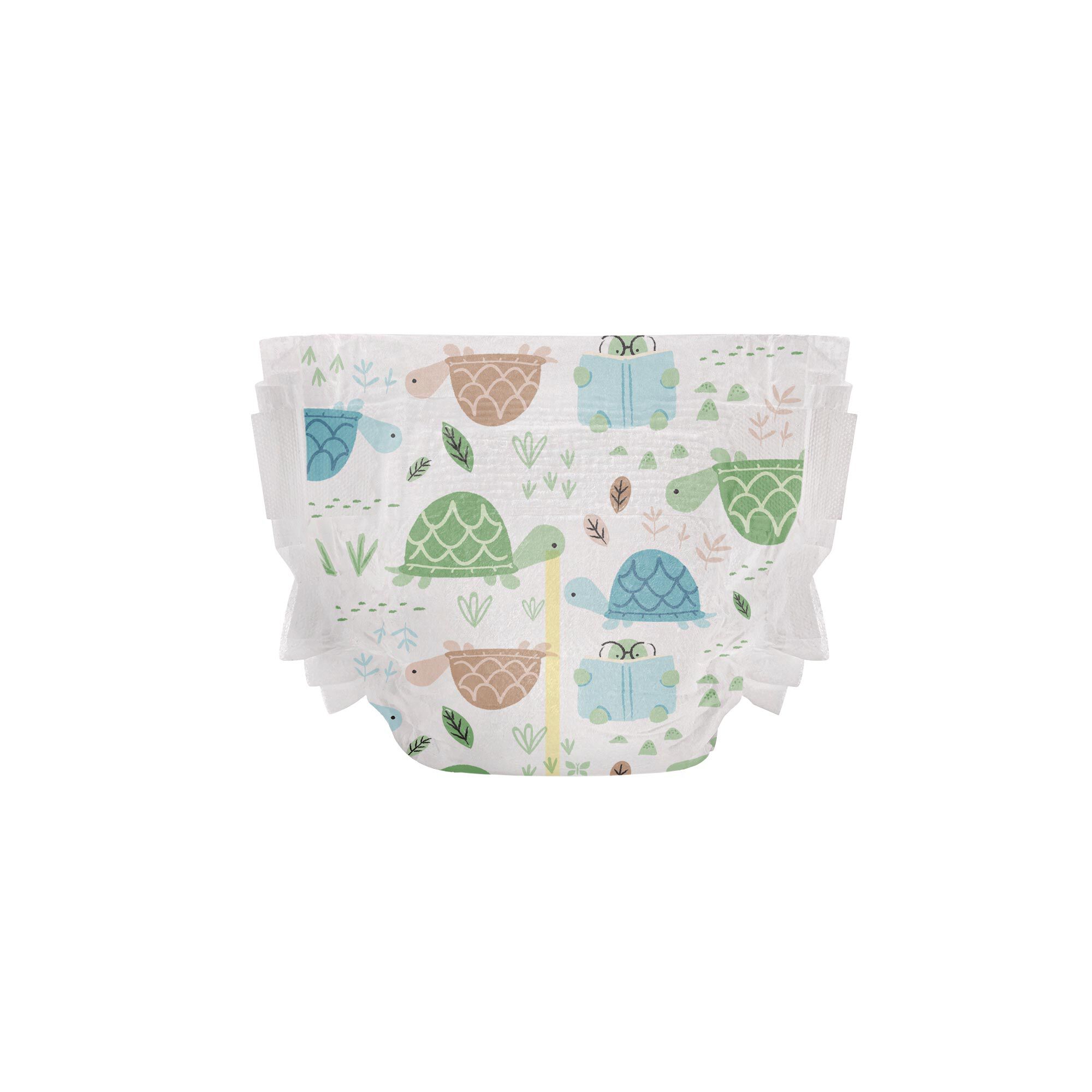 Clean Conscious Diaper, Turtle Time, Size 2