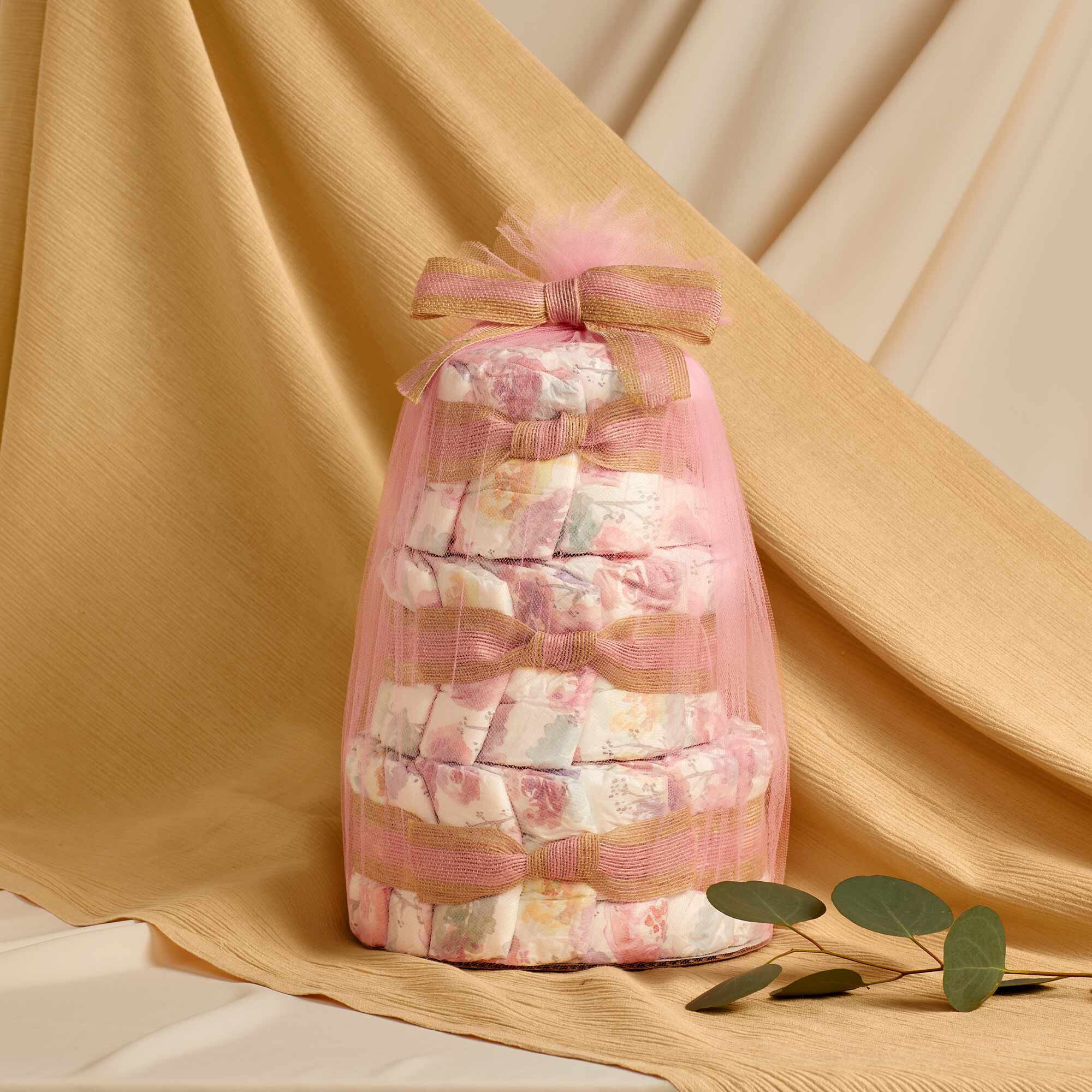 Diaper Cake, Rose Blossoms