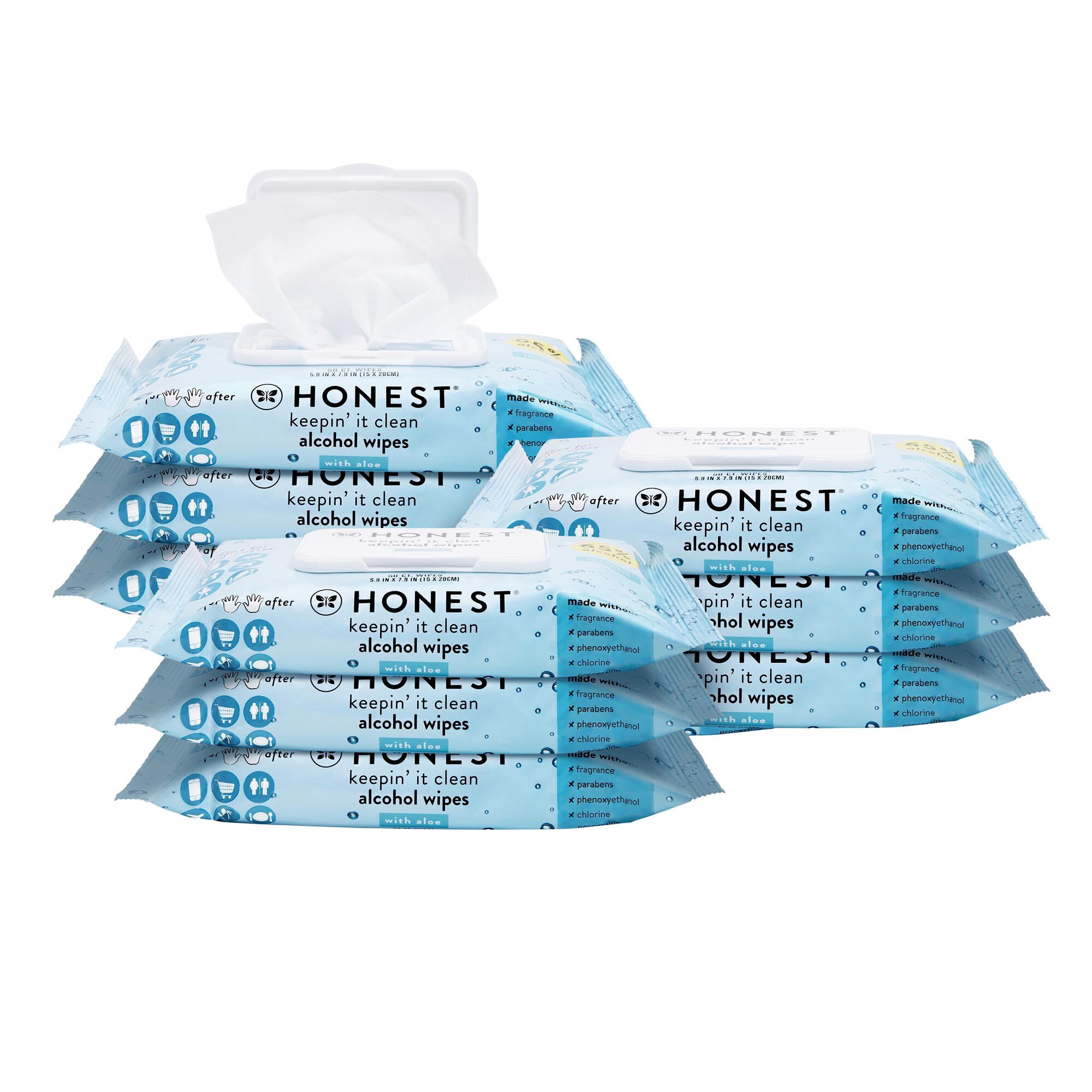 Alcohol Wipes 450 Count Honest