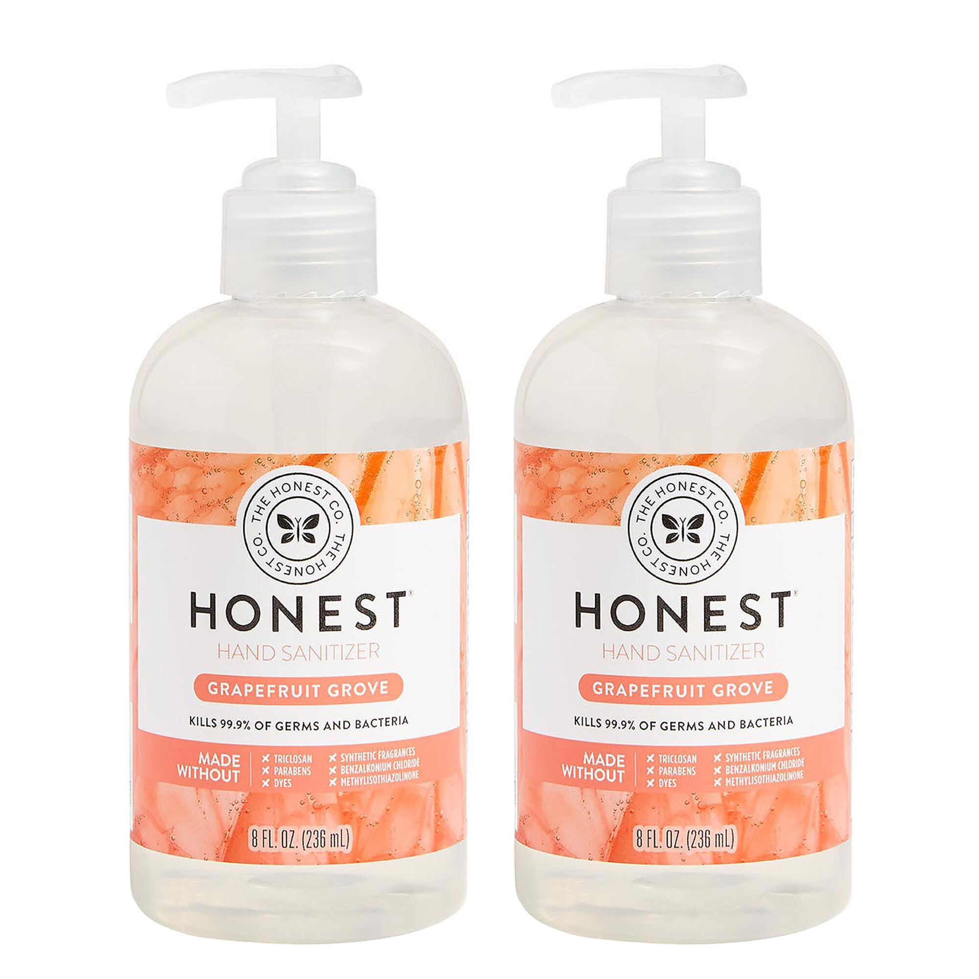 Hand Sanitizer Gel, Grapefruit Grove, 2-Pack