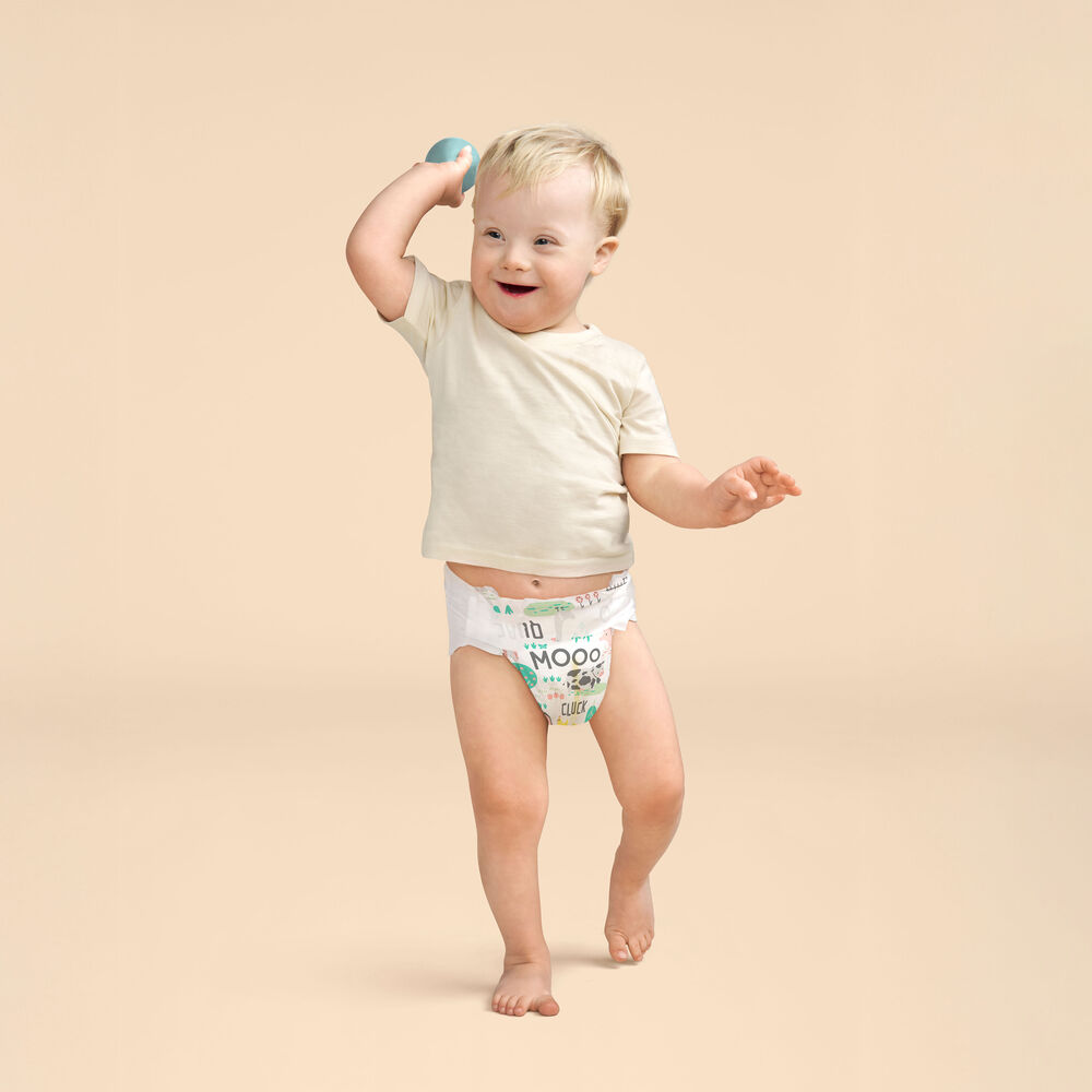Honest Clean Conscious Diaper®, Barnyard Babies, Size 7