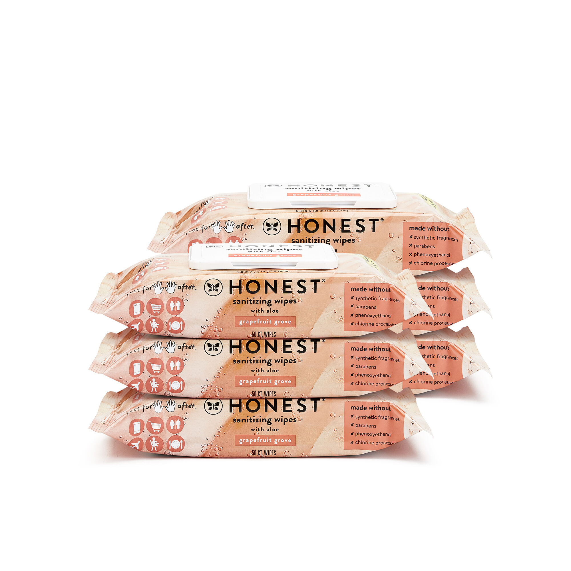 Sanitizing Alcohol Wipes, 300 Count, Grapefruit Grove