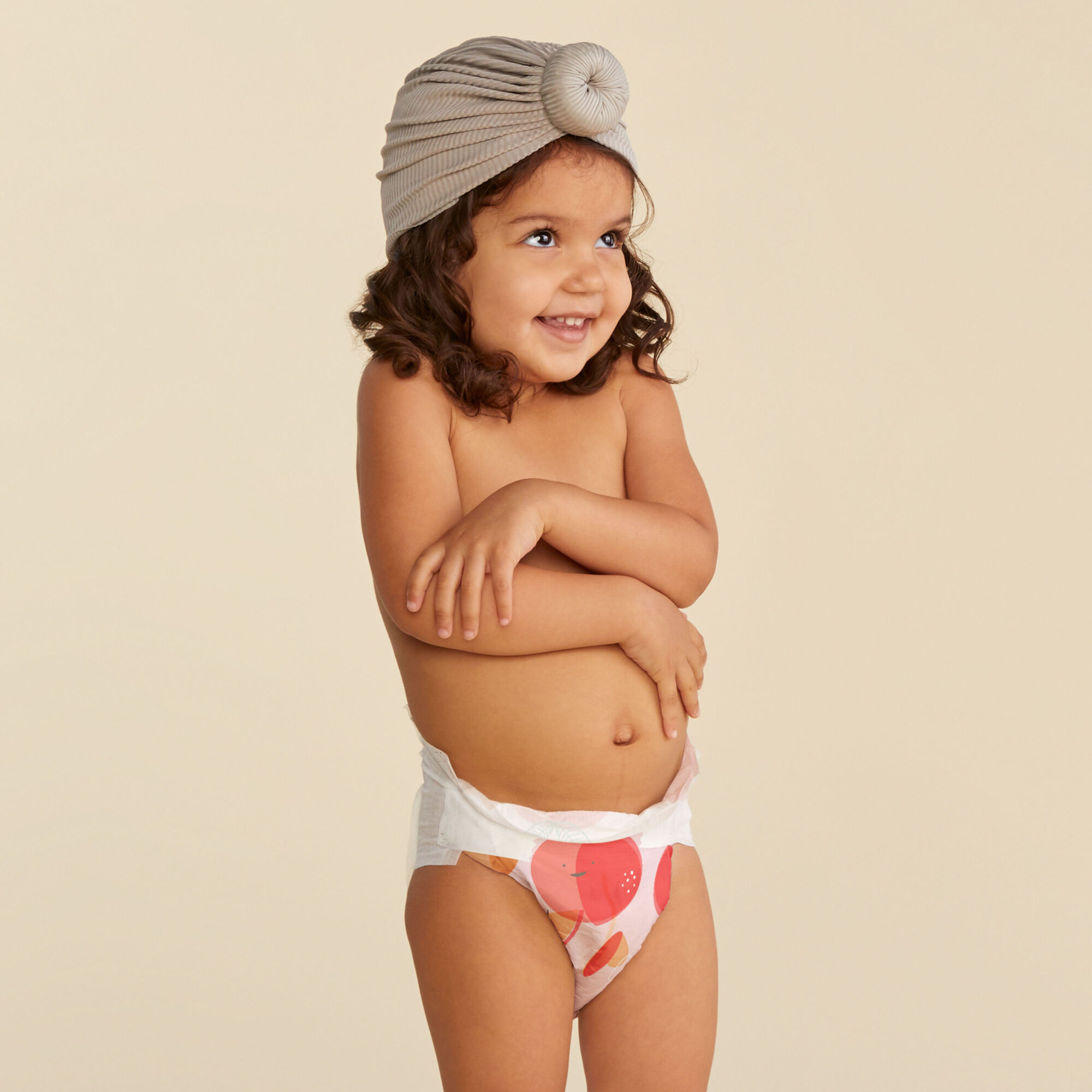 Baby girl pampers top