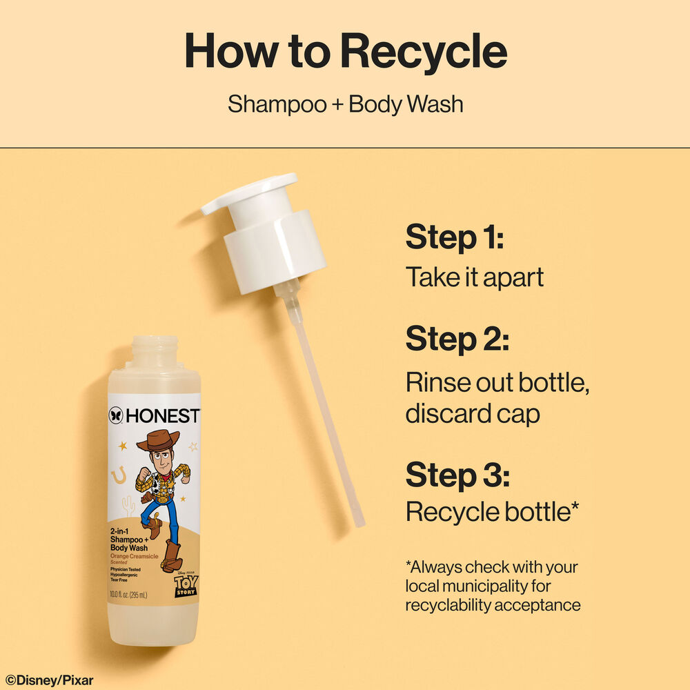 Disney and Pixar's Toy Story Shampoo + Body Wash, Orange Creamsicle