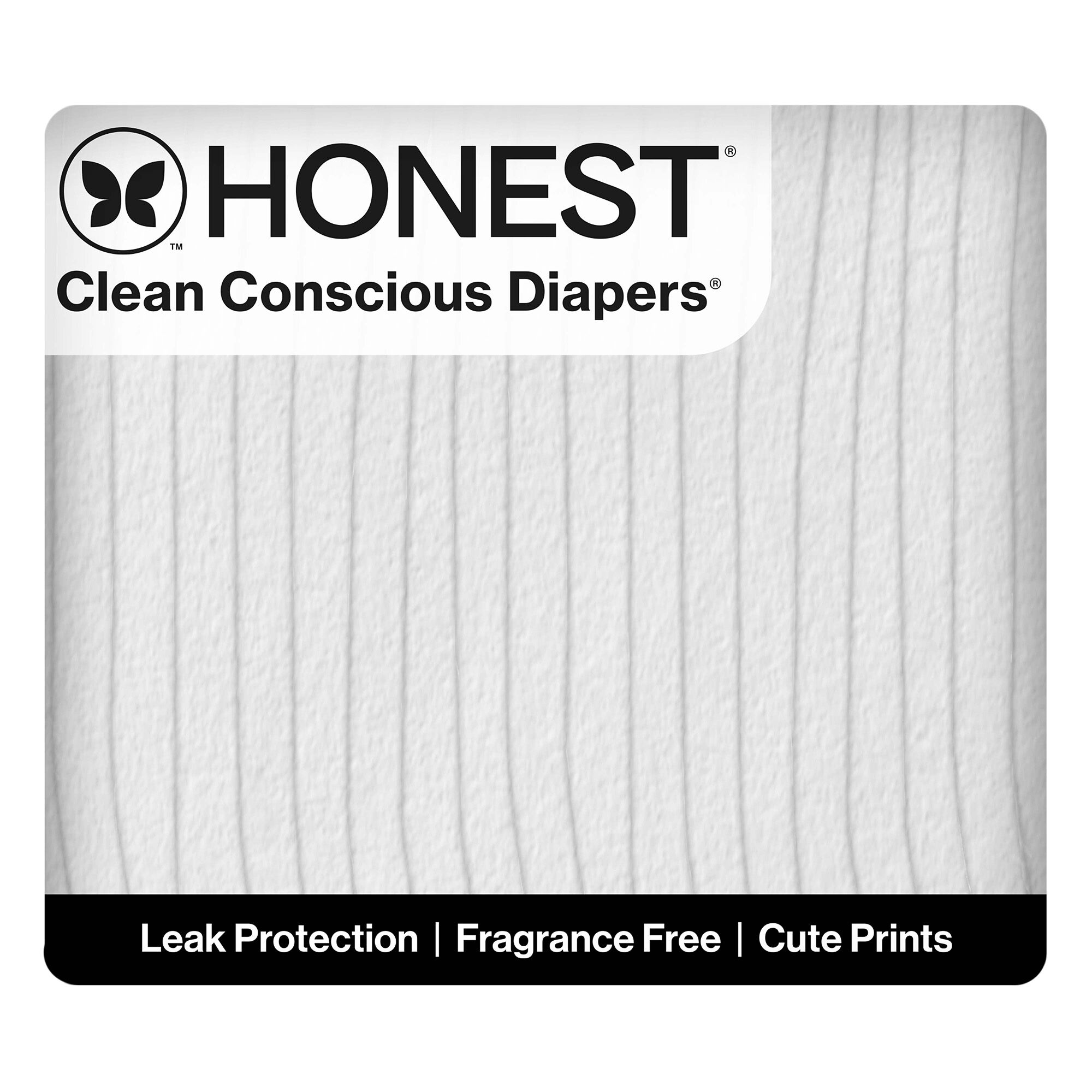 Honest Clean Conscious Diaper®, White, Size 6