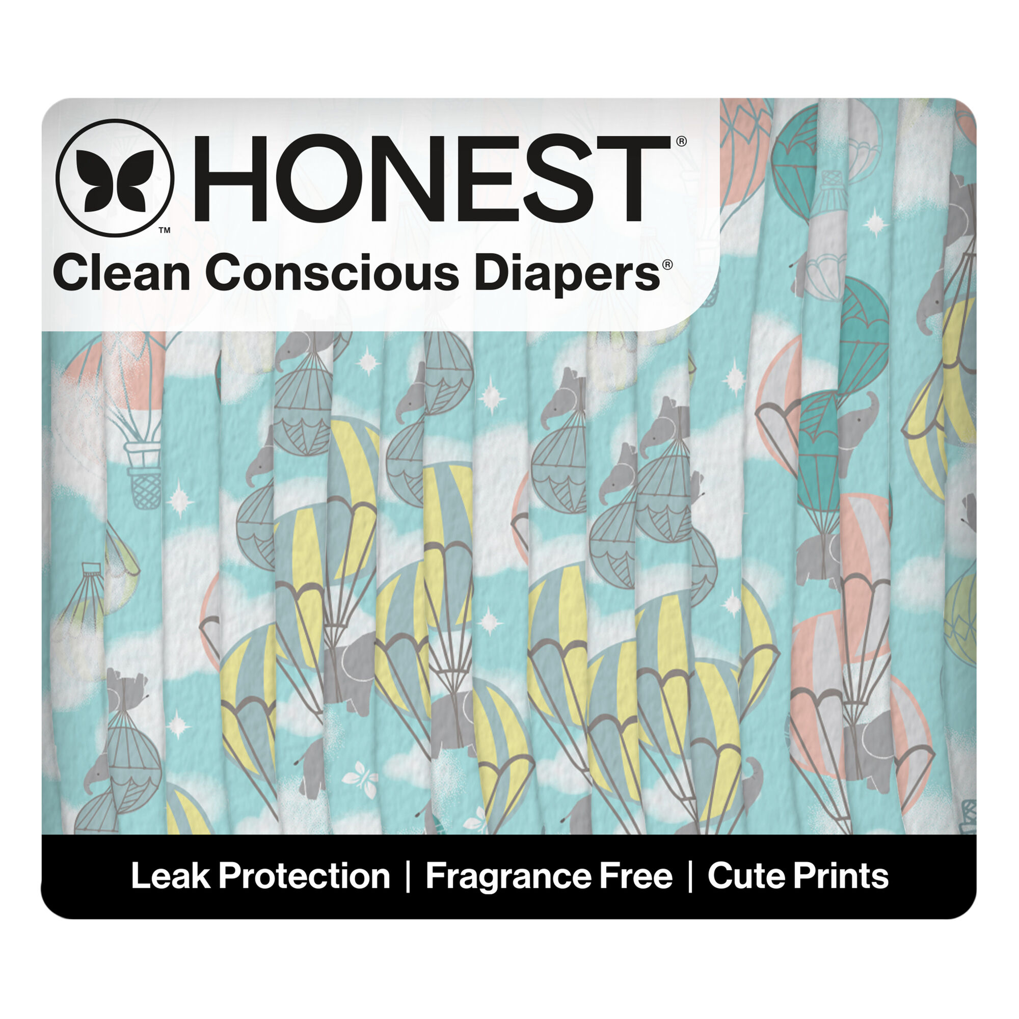 Honest Clean Conscious Diaper, Above It All, Size 1