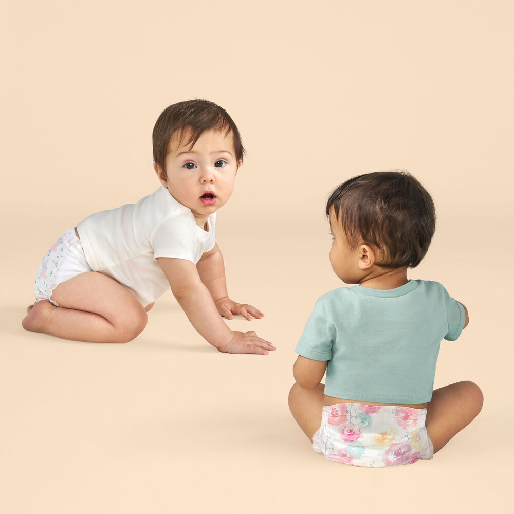 Honest Clean Conscious Diaper Box, Rose Blossom + Tutu Cute, Size 2
