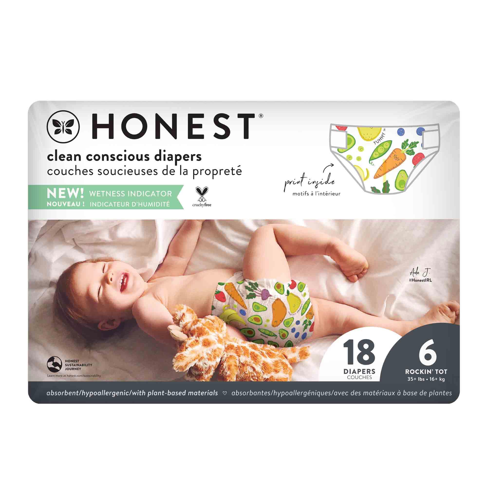 Clean Conscious Diaper, So Delish, Size 6