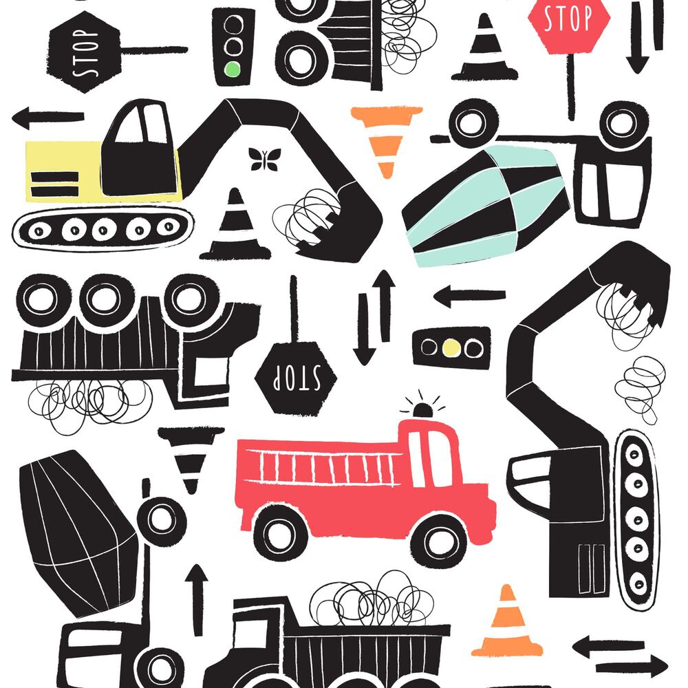 Clean Conscious Diaper, Big Trucks, Size NB