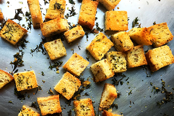 Stuffing-Inspired Kale Salad