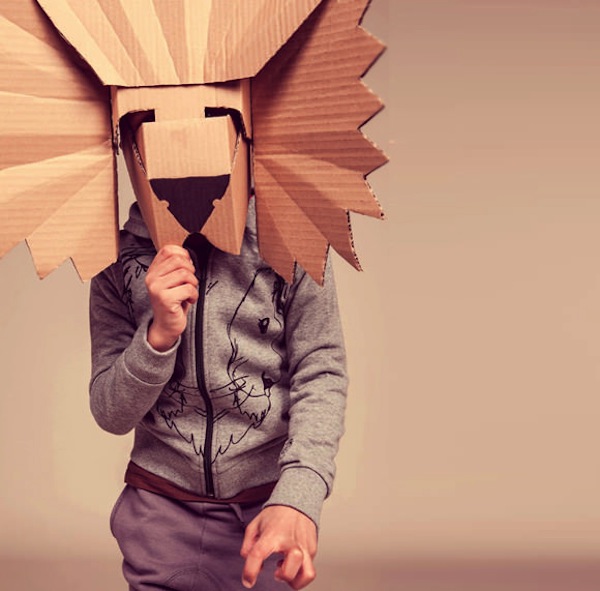 Lion Cardboard Mask