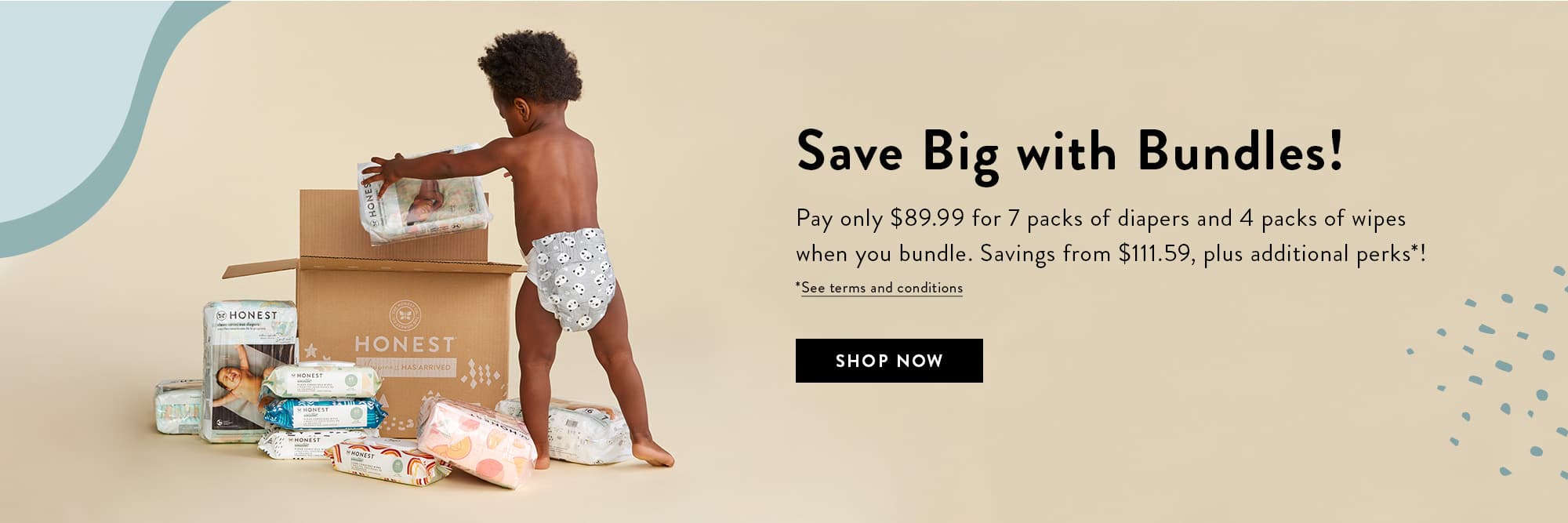 Diapers and Wipes Subscription Call Out Banner