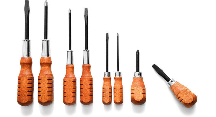 Kaufmann Mercantile Wood Handled Screwdriver Set