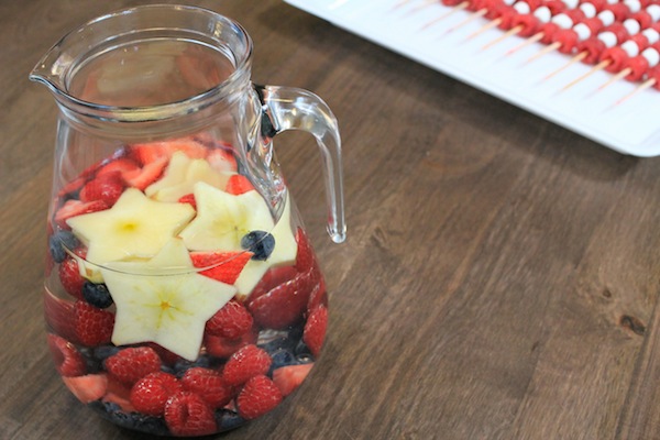 Fruit Infused Water with Stars