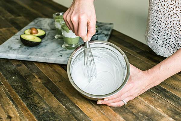 Matcha Avocado Chia Seed Pudding