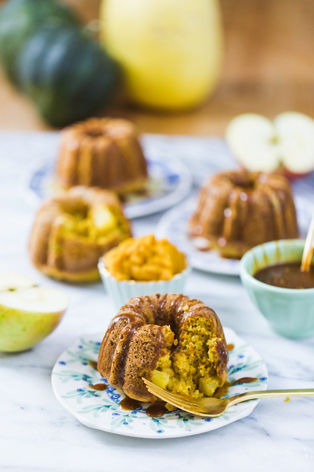 These Pumpkin Spice Caramel Apple Bundt Cakes Are Everything