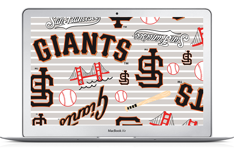 MLB Diaper Print Wallpapers
