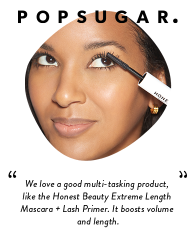Popsugar | We love a good multi-tasking product, like the Honest Beauty Extreme Length Mascara + Lash Primer. It boosts volume and length.