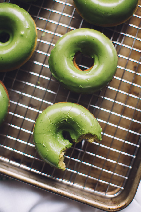 Matcha Baked Donuts for National Donut Day!