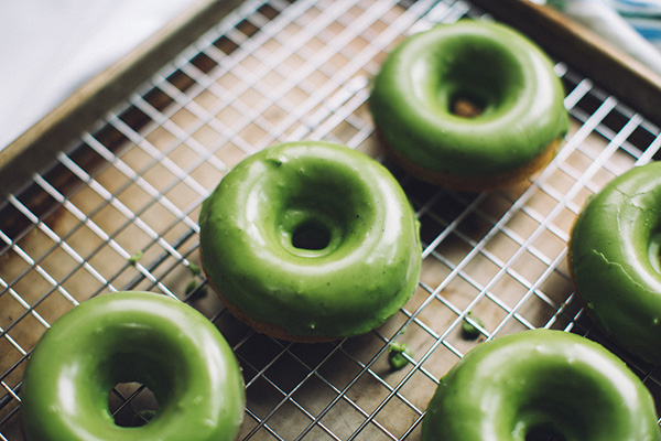 Matcha Baked Donuts for National Donut Day!