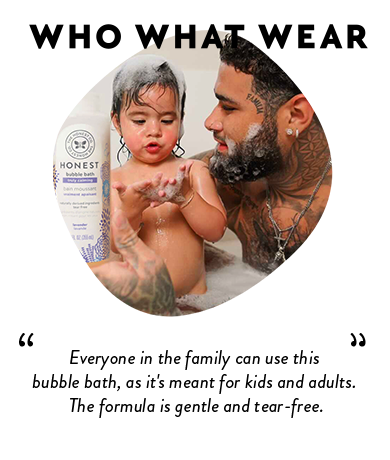 Who What Wear | Everyone in the family can use this bubble bath, as it's meant for kids and adults. The formula is gentle and tear-free.