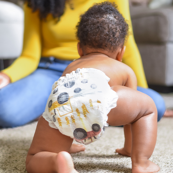 Babies wearing Honest Clean Conscious Diapers