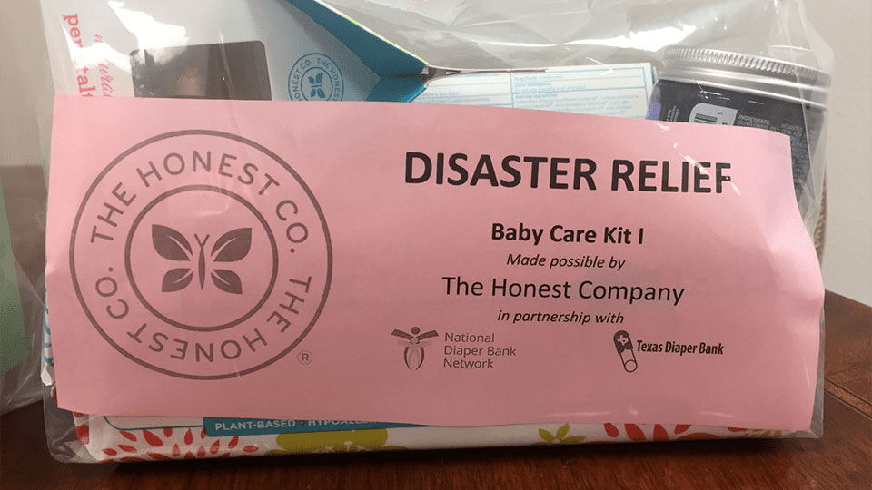 Texas Diaper Bank Builds Disaster Relief Kits